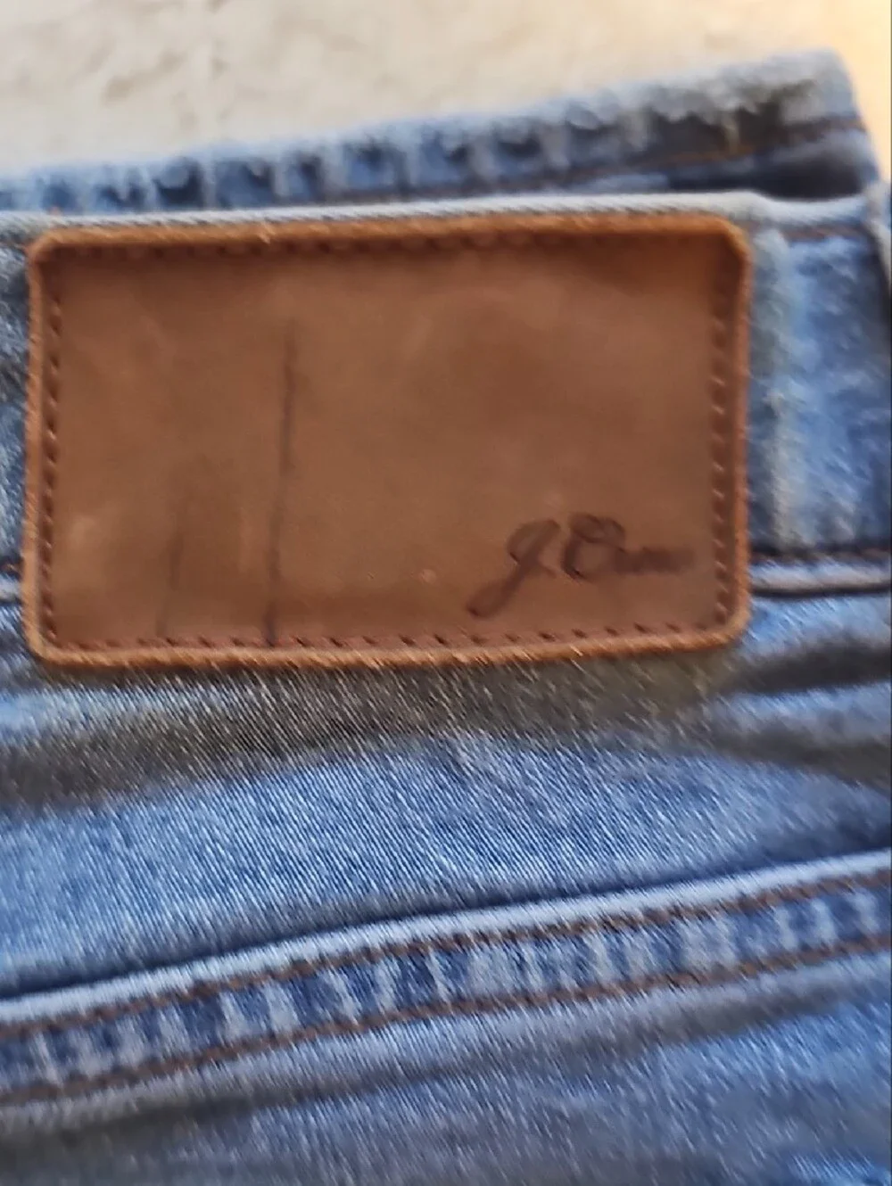 J. Crew Men's Straight-Leg Blue Denim Jeans